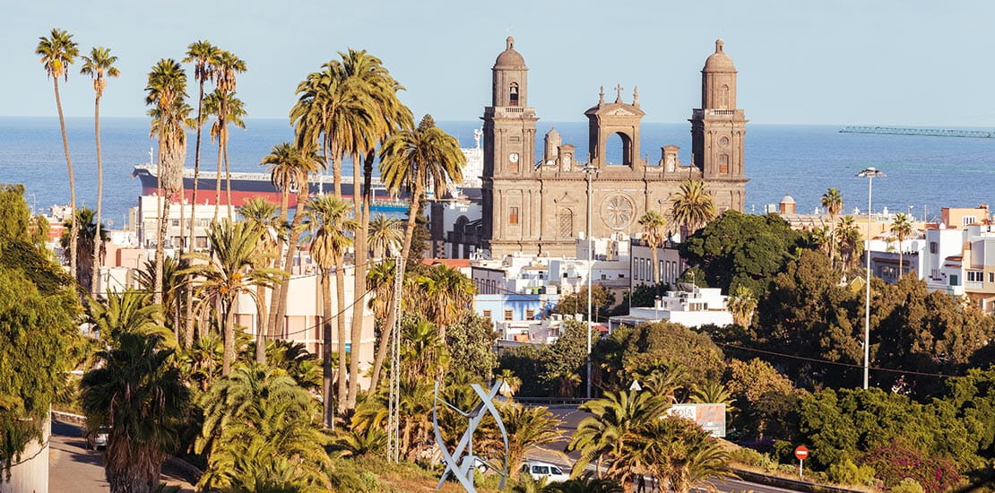 A view over Vegueta in Las Palmas